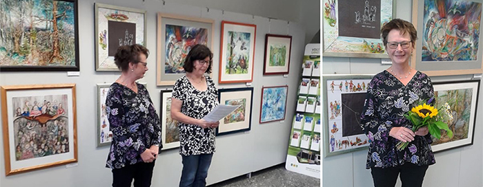 Vernissage Ausstellung "Weggef&auml;hrten" von Heike Gr&uuml;ning in Oelsnitz/ Vogtland